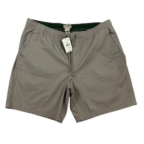 L.L. Bean Dock Shorts Nimbus Gray XL Classic Fit 8” Inseam NWT - Picture 1 of 10